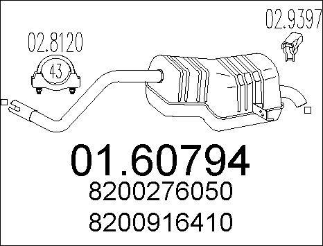 MTS 01.60794 - Zadnji Ispušni lonac www.molydon.hr