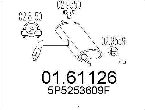 MTS 01.61126 - Zadnji Ispušni lonac www.molydon.hr