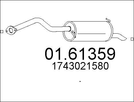 MTS 01.61359 - Zadnji Ispušni lonac www.molydon.hr