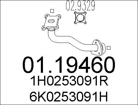 MTS 01.19460 - Ispušna cijev www.molydon.hr