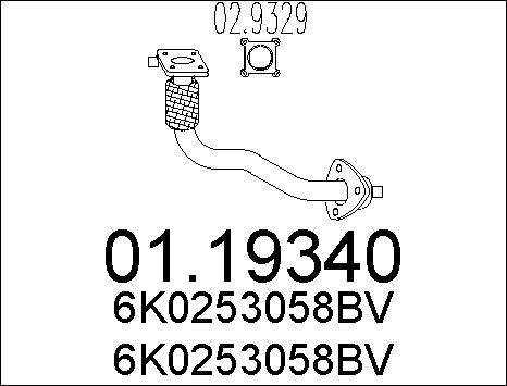 MTS 01.19340 - Ispušna cijev www.molydon.hr
