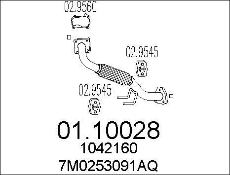 MTS 01.10028 - Ispušna cijev www.molydon.hr