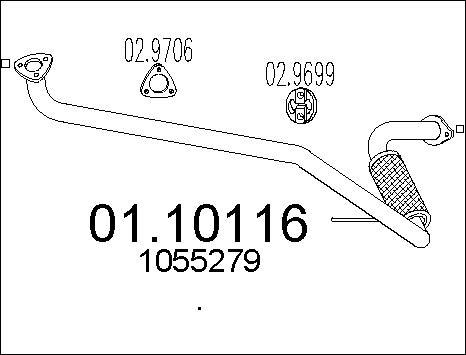 MTS 01.10116 - Ispušna cijev www.molydon.hr