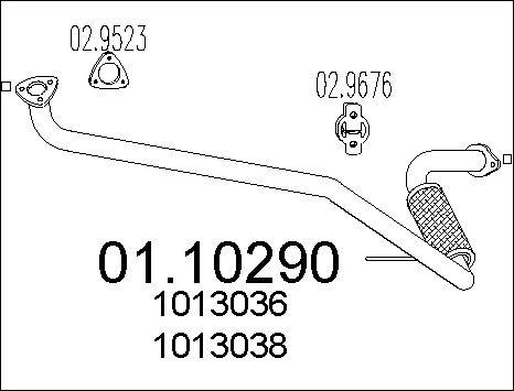 MTS 01.10290 - Ispušna cijev www.molydon.hr