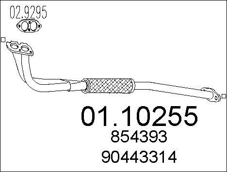 MTS 01.10255 - Ispušna cijev www.molydon.hr