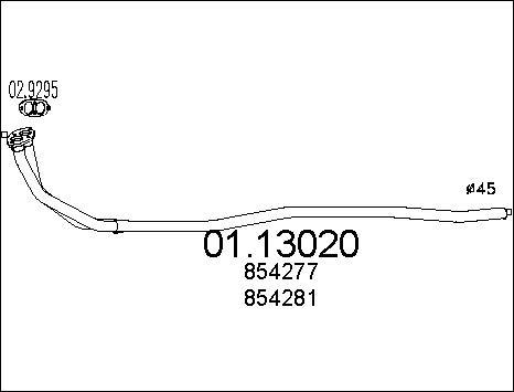 MTS 01.13020 - Ispušna cijev www.molydon.hr