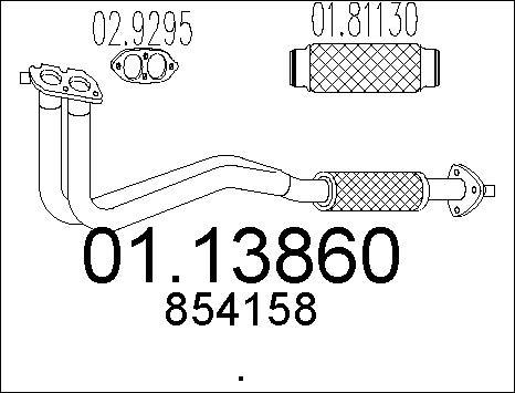 MTS 01.13860 - Ispušna cijev www.molydon.hr