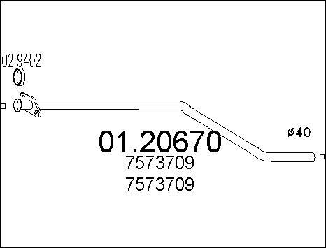 MTS 01.20670 - Ispušna cijev www.molydon.hr