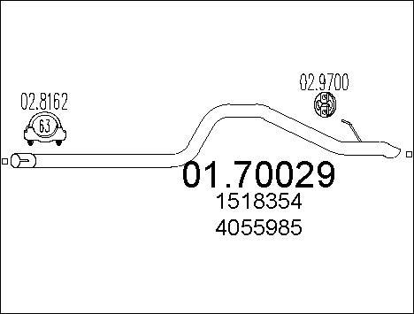 MTS 01.70029 - Ispušna cijev www.molydon.hr