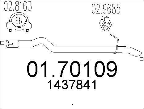 MTS 01.70109 - Ispušna cijev www.molydon.hr