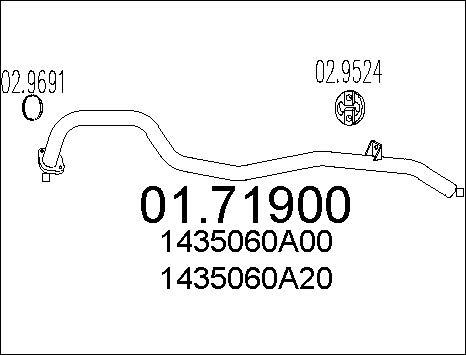 MTS 01.71900 - Ispušna cijev www.molydon.hr