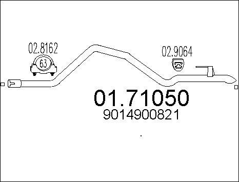 MTS 01.71050 - Ispušna cijev www.molydon.hr