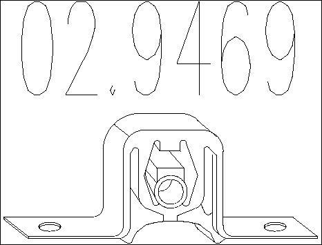 MTS 02.9469 - Držač, Ispušni sistem www.molydon.hr