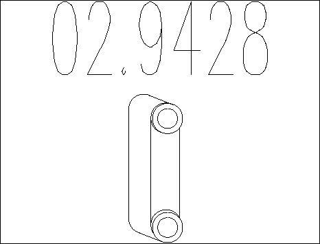 MTS 02.9428 - Držač, Ispušni sistem www.molydon.hr