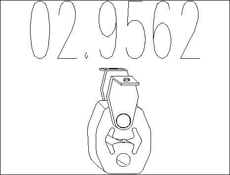 MTS 02.9562 - Držač, Ispušni sistem www.molydon.hr