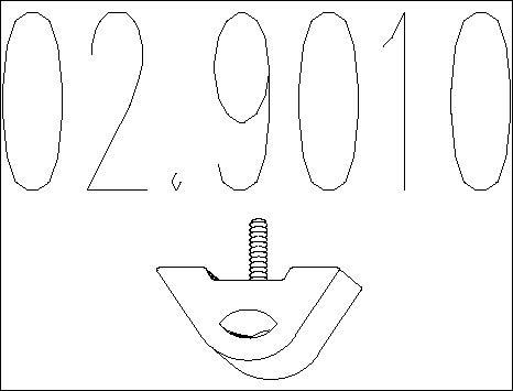 MTS 02.9010 - Držač, Ispušni sistem www.molydon.hr