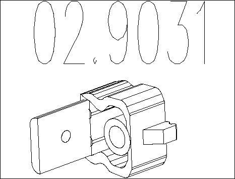 MTS 02.9031 - Držač, Ispušni sistem www.molydon.hr
