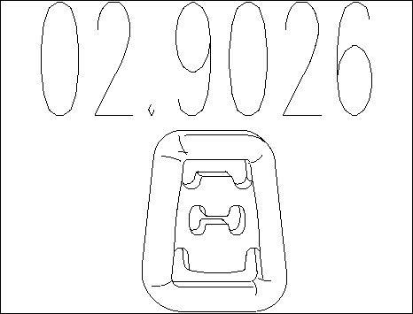 MTS 02.9026 - Držač, Ispušni sistem www.molydon.hr
