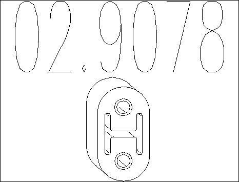 MTS 02.9078 - Držač, Ispušni sistem www.molydon.hr