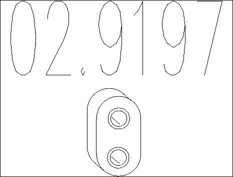 MTS 02.9197 - Držač, Ispušni sistem www.molydon.hr