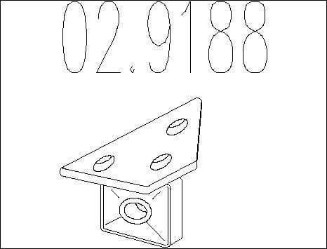 MTS 02.9188 - Držač, Ispušni sistem www.molydon.hr