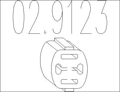 MTS 02.9123 - Držač, Ispušni sistem www.molydon.hr