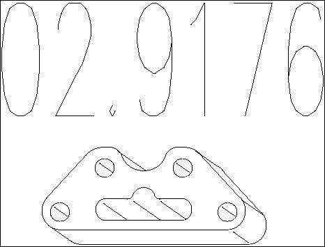 MTS 02.9176 - Držač, Ispušni sistem www.molydon.hr