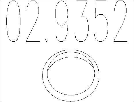 MTS 02.9352 - Brtveni prsten, Ispušna Cijev www.molydon.hr