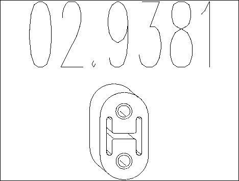 MTS 02.9381 - Držač, Ispušni sistem www.molydon.hr
