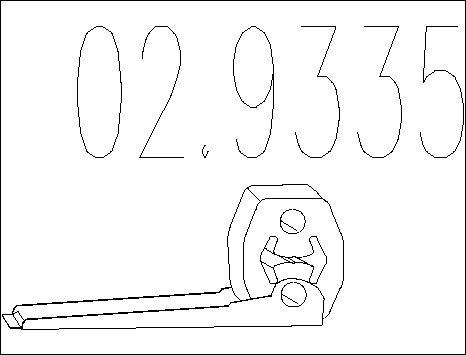 MTS 02.9335 - Držač, Ispušni sistem www.molydon.hr