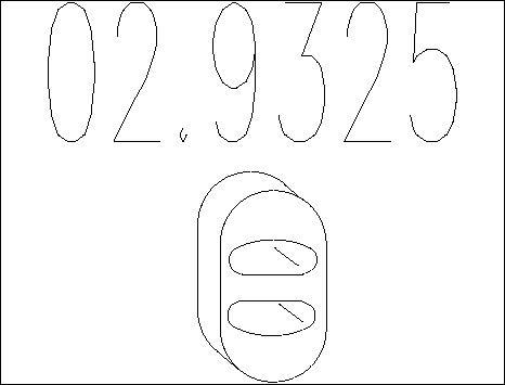MTS 02.9325 - Držač, Ispušni sistem www.molydon.hr