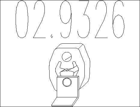 MTS 02.9326 - Držač, Ispušni sistem www.molydon.hr