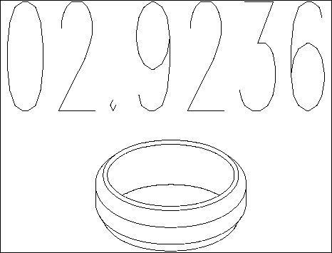 MTS 02.9236 - Brtveni prsten, Ispušna Cijev www.molydon.hr