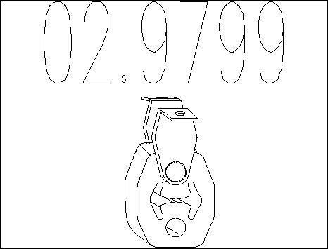 MTS 02.9799 - Držač, Ispušni sistem www.molydon.hr