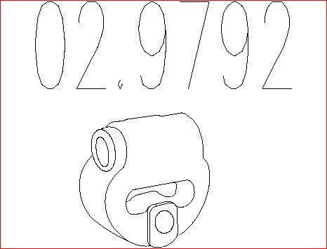 MTS 02.9792 - Držač, Ispušni sistem www.molydon.hr