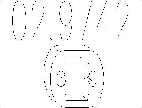MTS 02.9742 - Držač, Ispušni sistem www.molydon.hr