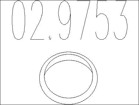MTS 02.9753 - Brtveni prsten, Ispušna Cijev www.molydon.hr