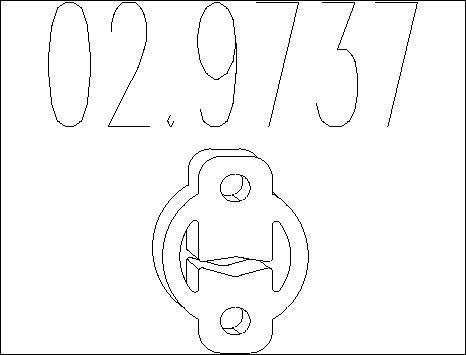MTS 02.9737 - Držač, Ispušni sistem www.molydon.hr