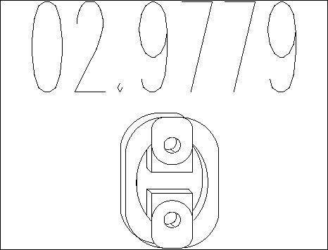 MTS 02.9779 - Držač, Ispušni sistem www.molydon.hr