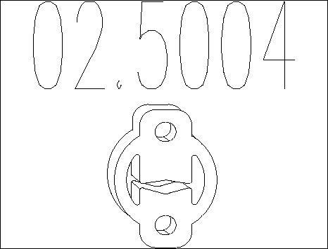 MTS 02.5004 - Držač, Ispušni sistem www.molydon.hr