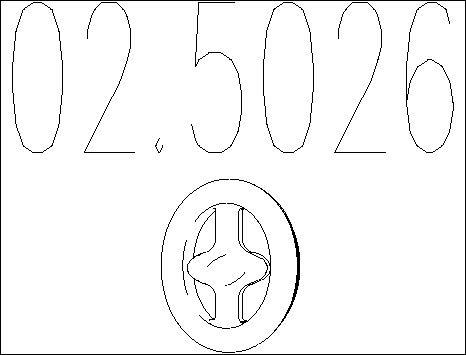 MTS 02.5026 - Držač, Ispušni sistem www.molydon.hr