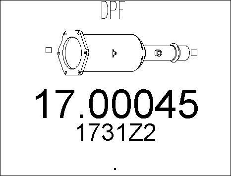 MTS 17.00045 - DPF filter, filter čestica www.molydon.hr