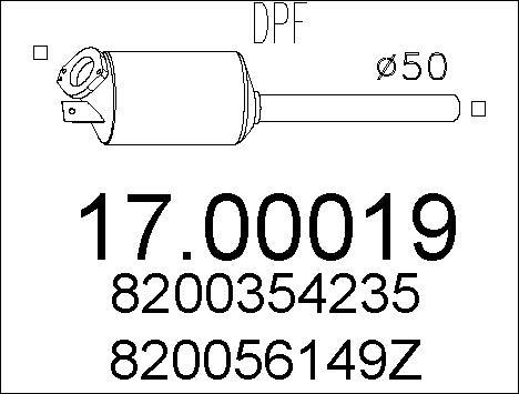 MTS 17.00019 - DPF filter, filter čestica www.molydon.hr