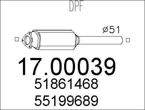 MTS 17.00039 - DPF filter, filter čestica www.molydon.hr