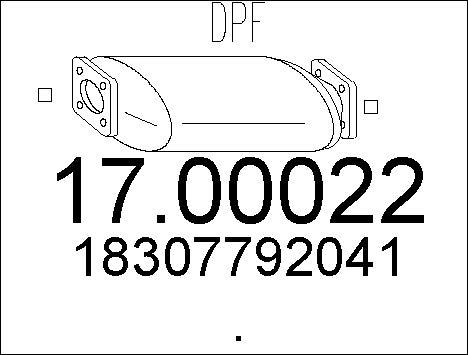 MTS 17.00022 - DPF filter, filter čestica www.molydon.hr