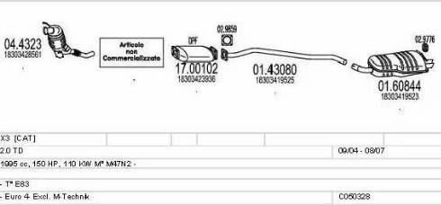 MTS C050328009948 - Ispušni sistem www.molydon.hr