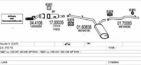 MTS C100604013322 - Ispušni sistem www.molydon.hr