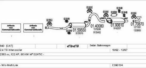 MTS C390134002296 - Ispušni sistem www.molydon.hr