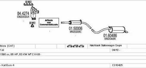 MTS C310425028285 - Ispušni sistem www.molydon.hr