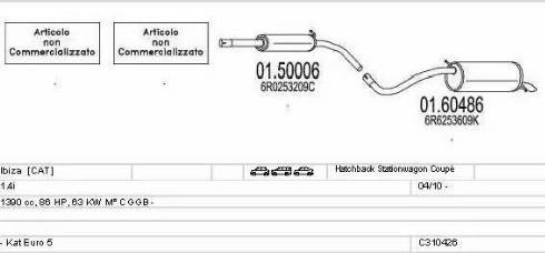 MTS C310426028286 - Ispušni sistem www.molydon.hr